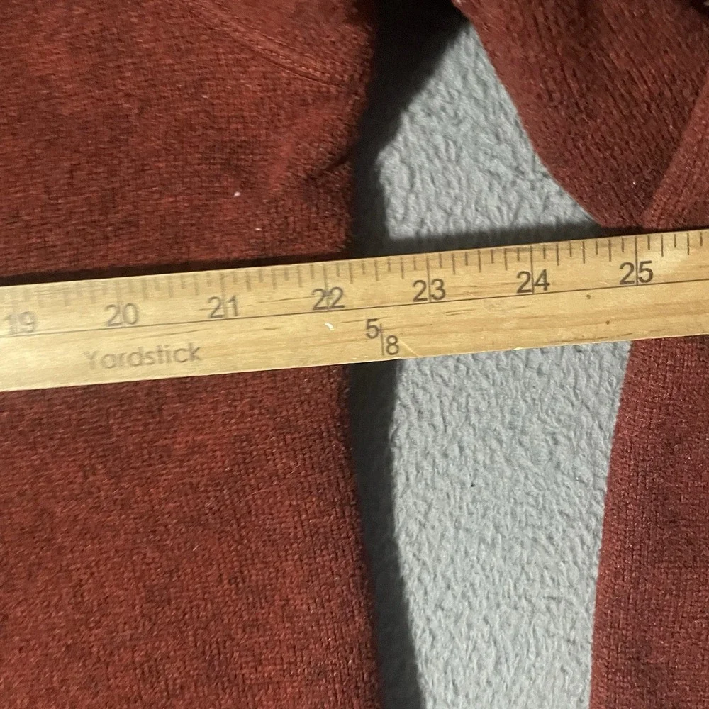 Mens The North Face Gordon Lyons 1/4‎ Zip Pullover Fleece Sweater Jacket Red Lg